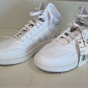 Adidas White Mid-Top Sneakers